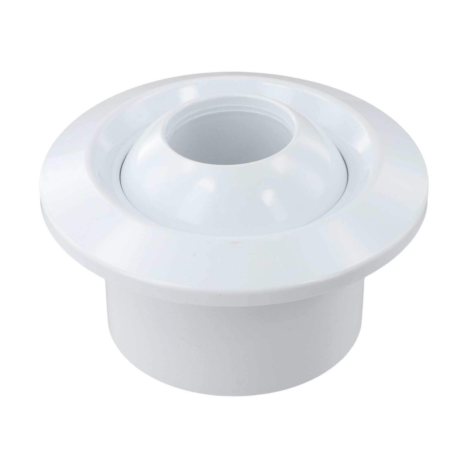 

1pc 100mm Air System Outlet Valve ABS Circular Spherical Nozzle Air Vent Ceiling Air Supply Vent Grille Cover білий