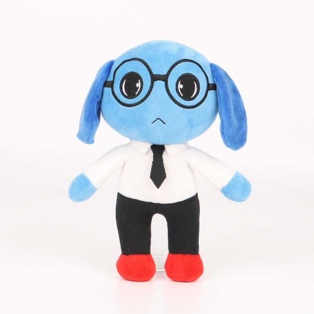 New Animal Hospital Blue Dog Soft Cuddly Stuffed Plush Cartoon Doll Collectible Birthday Gift For Adult Game Fans
