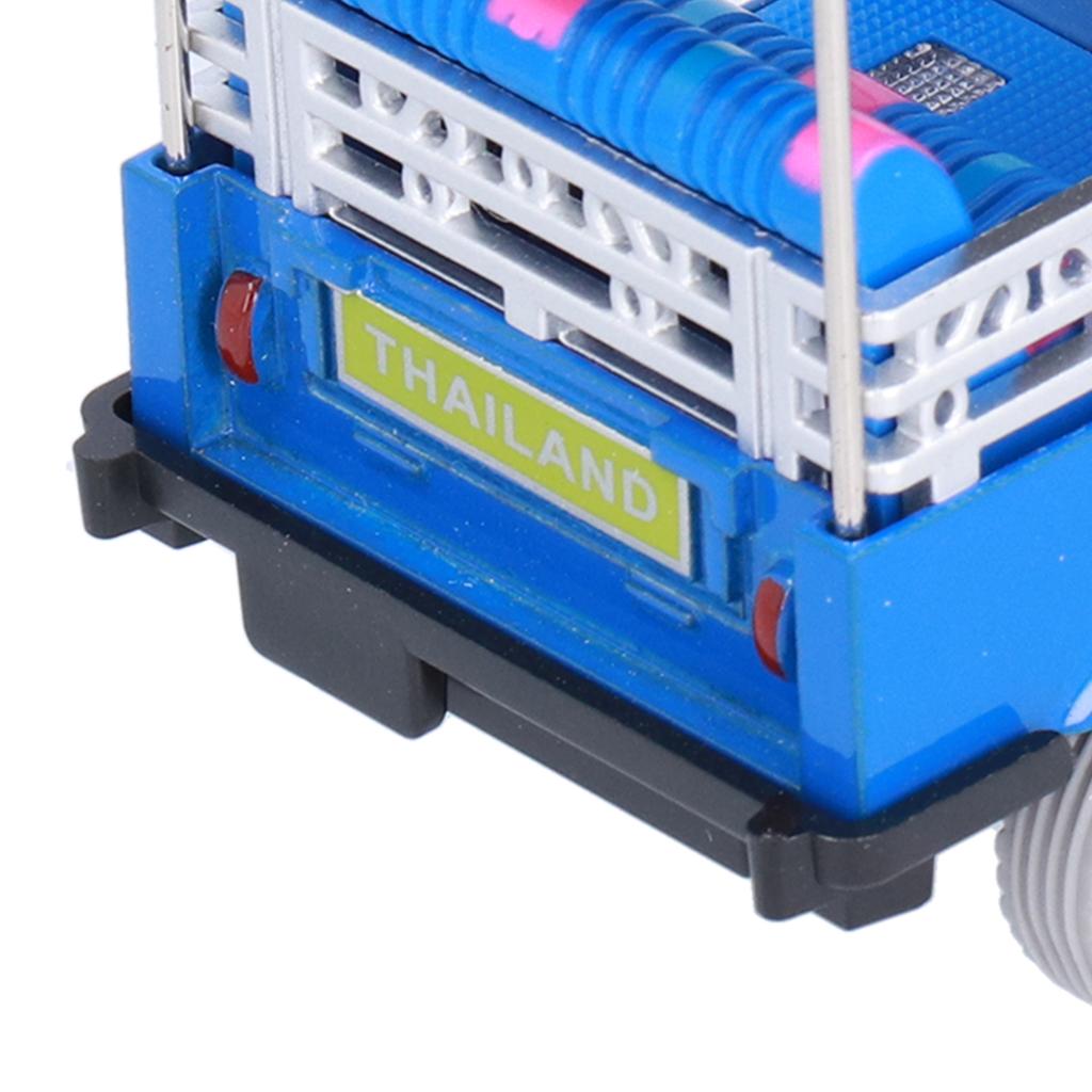 Pull Back Thai Tricycle Simulation Alloy Tuk Tuk Car Model Toy Children Vehicle ToyBlue