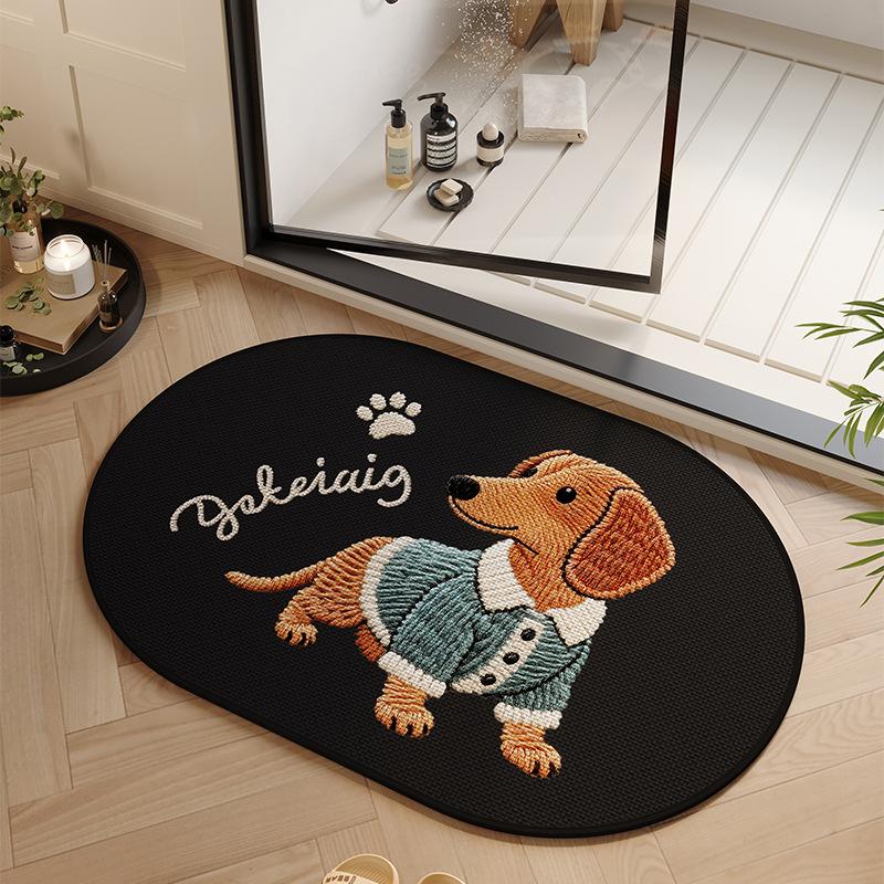Bathroom Floor Mat Anti Slip Foot Mat Bathroom Absorbent Mat Bathroom Floor Mat 40*60cm