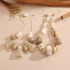 Retro Geometric Resin Necklace: Versatile Clavicle Chain with Exaggerated Design