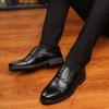 Mens Dress Shoes Pointed Toe Business Oxfords Slip on Casual Shoes Breathable Lace Up Formal Shoes