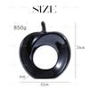 Apple-shaped Ceramic Object, 10 Colors Available, Modern Decor, Nordic Style, Art Accessory, Perfect for Gifts, Black