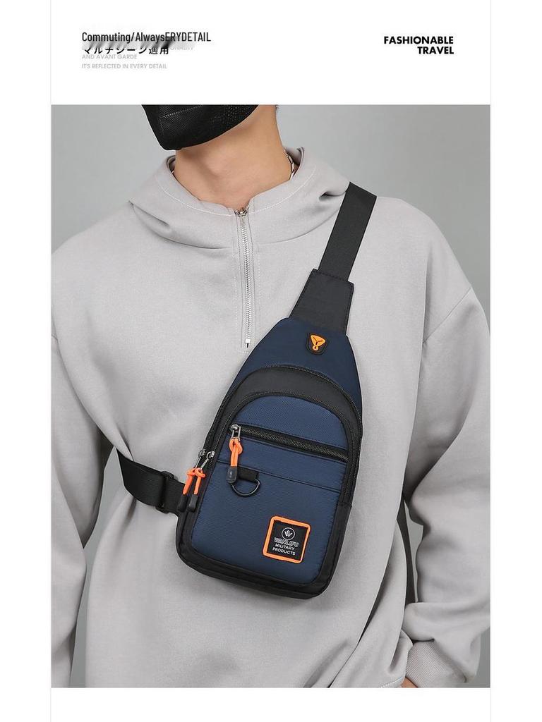 Men's Trendy Multi-Layer Crossbody Chest Bag - 2025 Wear-Resistant, Stylish, Portable Shoulder Backpack