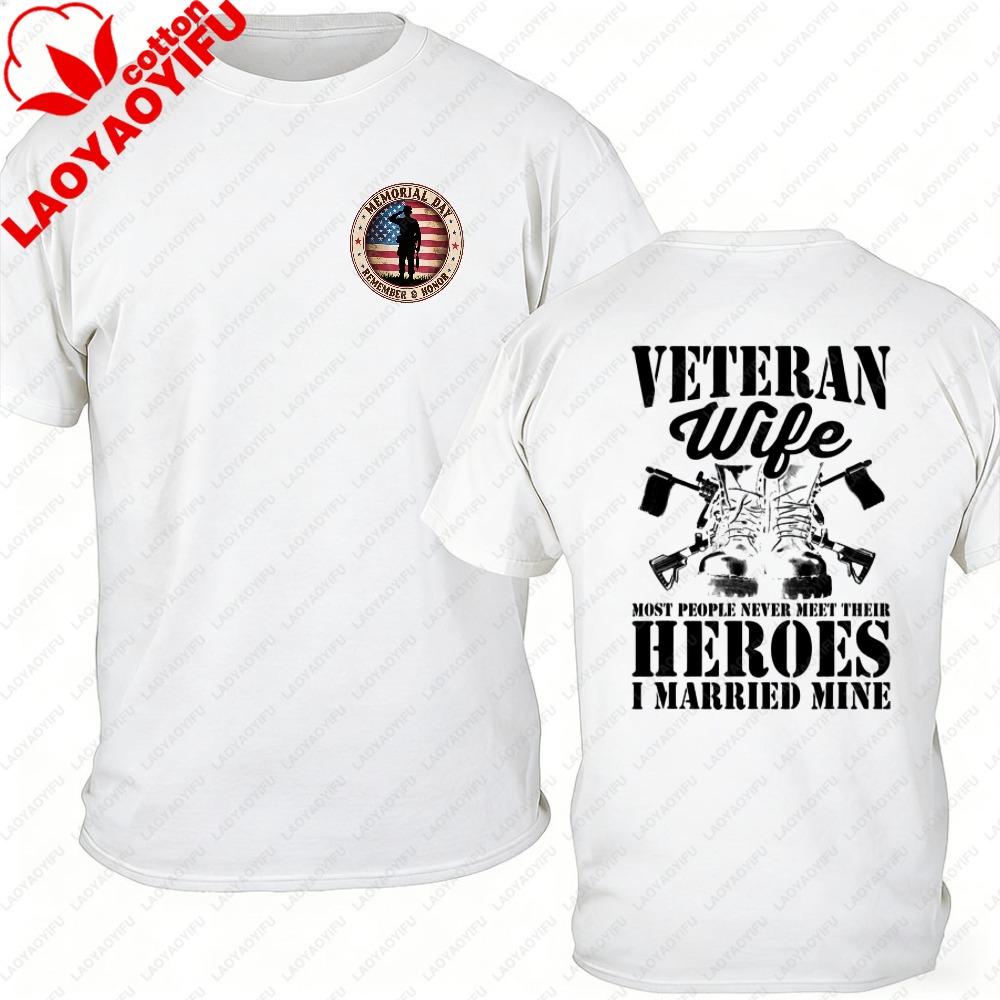 2026 New American Flag Veteran Unisexs Tshirtsoldier March Memorial Print Oversized Cotton Usa Patriotic Veteran Gym Streetwear