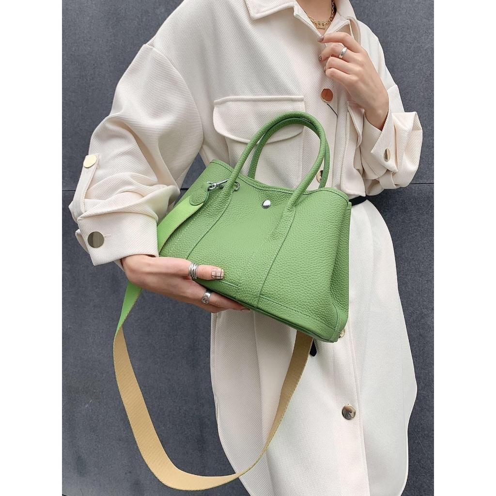 New Leather Garden Bag Fashion First Layer Cowhide Women's Bag Versatile Large Capacity Women's Handbag Pure Leather Tote Bag