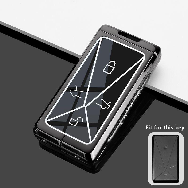 For Avatr 11 Avatar 12 Max Ultra   Accessories Zinc Alloy Car Key Case Fob Keychain Remote Cover Bag Shell Housing Ring