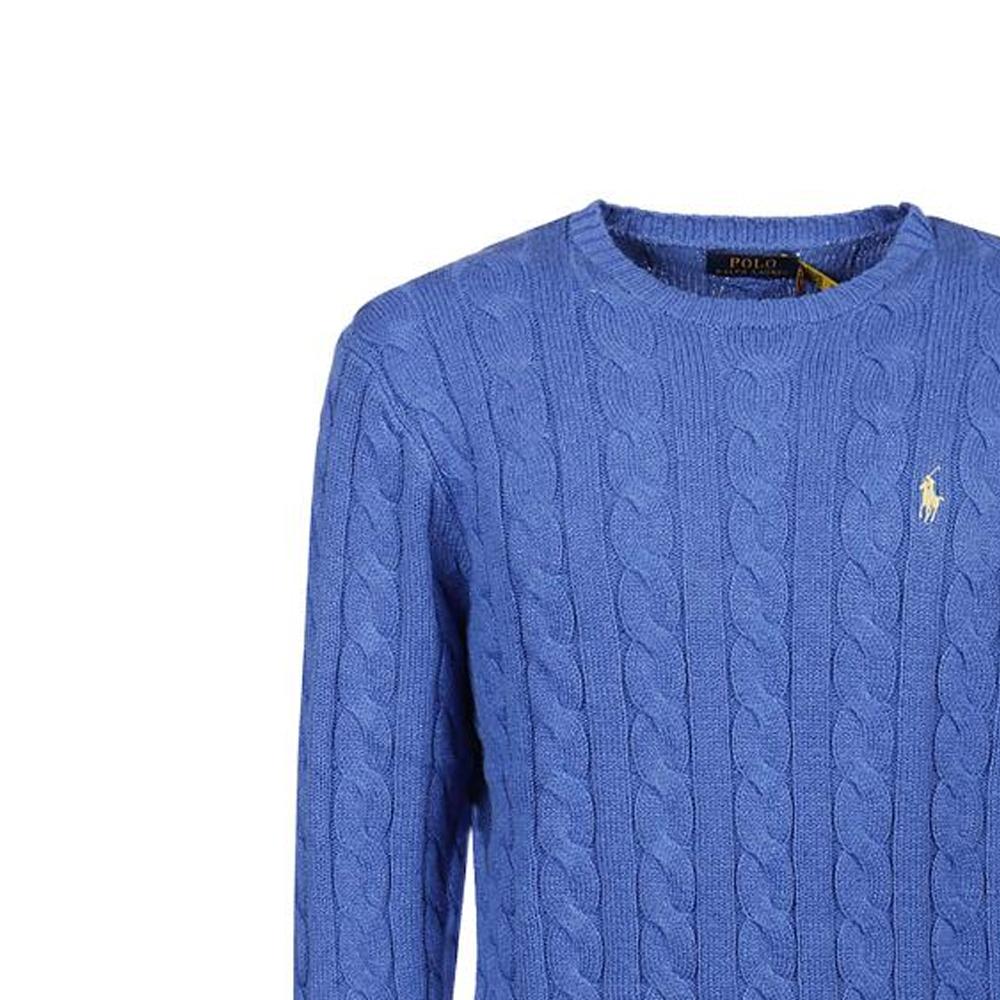Polo Ralph Lauren Ss22 Crew Neck Cable Knit Sweater Men sweater Blue 710775885-030