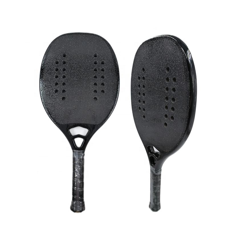3k Carbon Fiber Beach Tennis Racket Professional Raquetes Beach Tennis Paddle Custom Beach Tennis чёрный