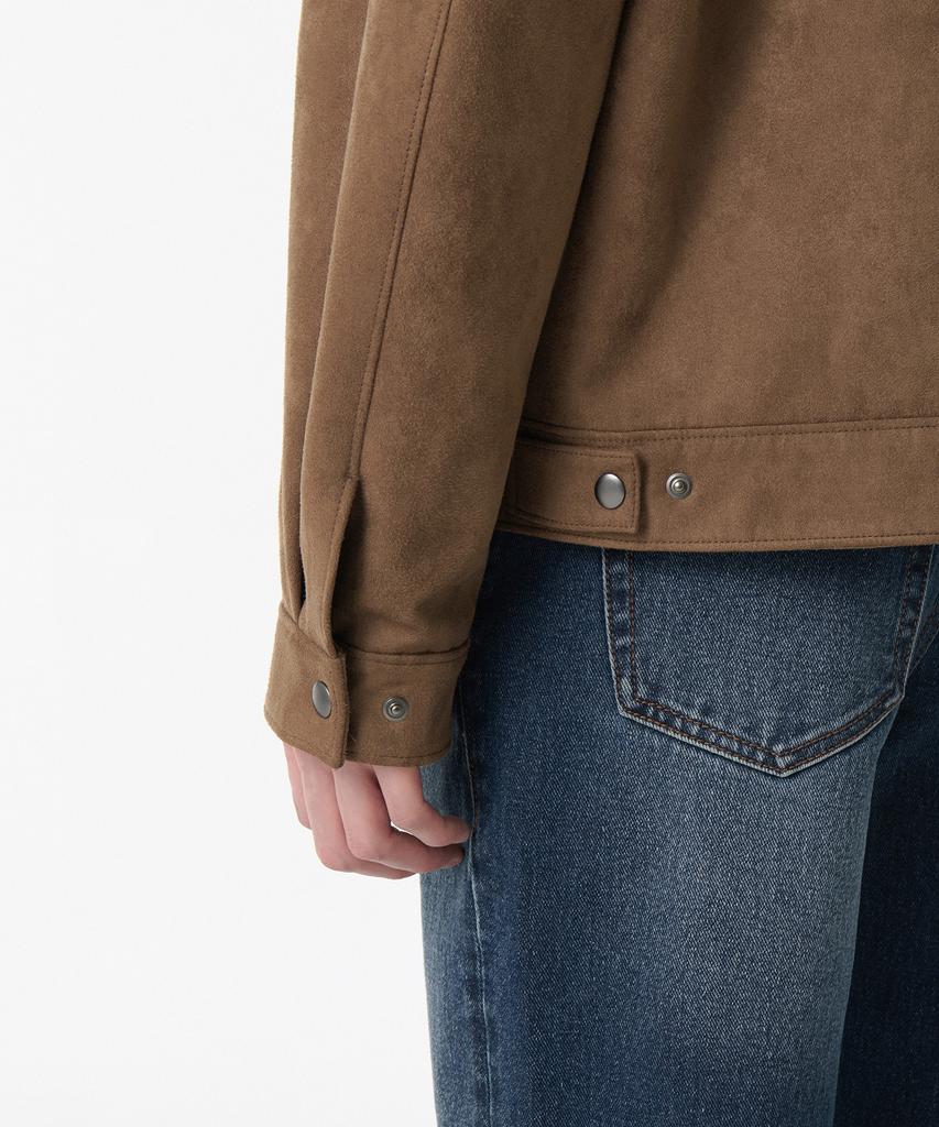 Musinsa Standard Synthetic Suede Work Jacket [Light Brown]