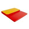 gymnastic mat Gamma 150x100x10 trzyczęściowy - red/yellow