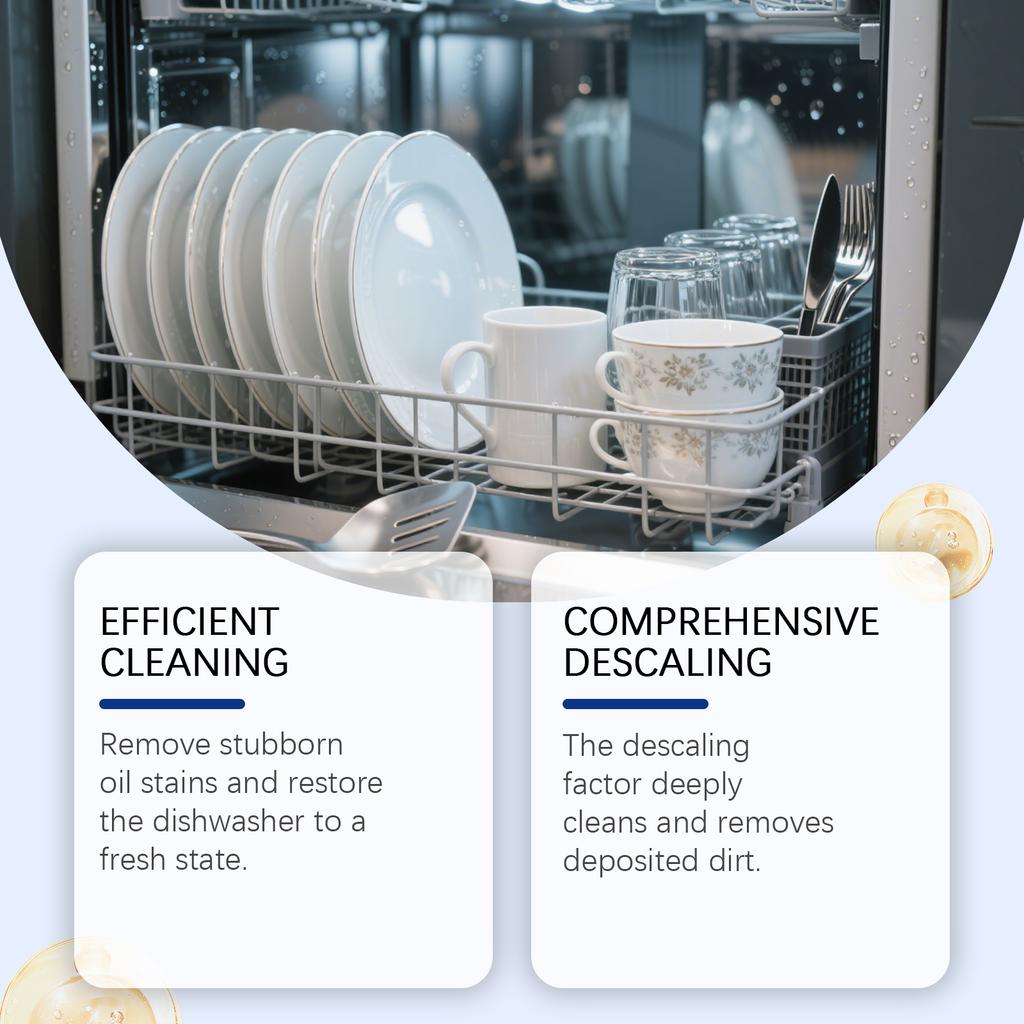 Jue Fish Dishwasher Degreasing Cleaning Tablets Remove Grease Reduce Scale Keep Tableware Clean Household Cleaning