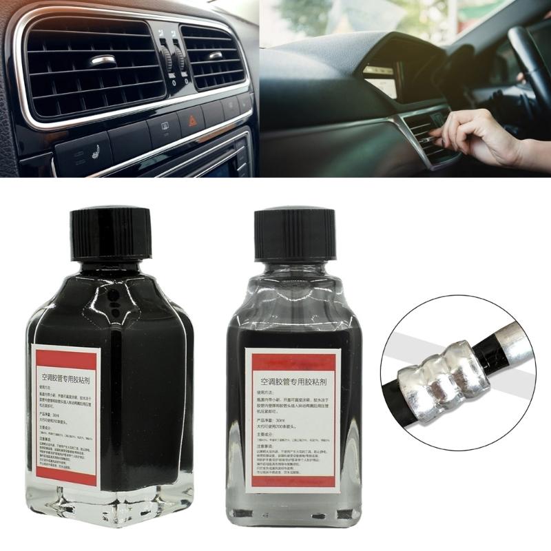 Car Air Conditioning Pipe Sealant Glue, Strong Adhesion High Temperature Resistance Easy Application Fit for Technicians