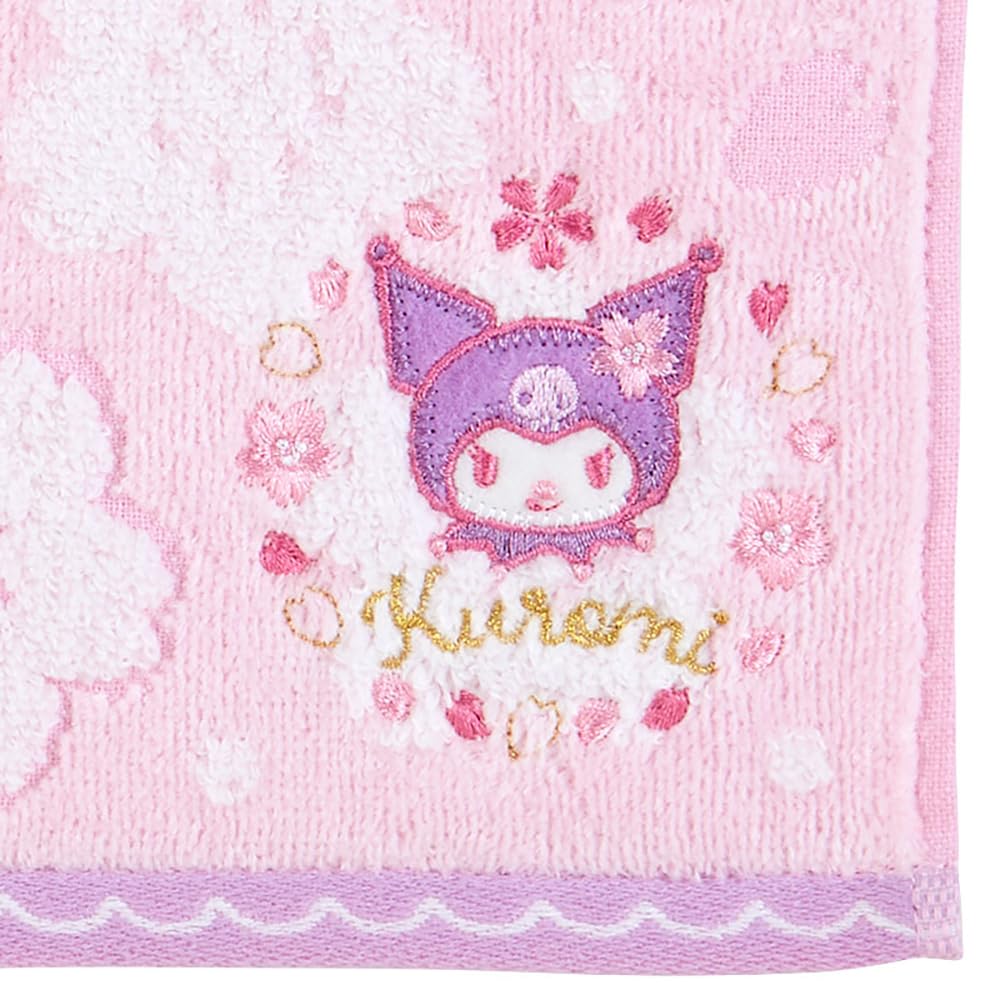 Sanrio Sakura Design Series Petit Towel Kuromi Kuromi 25 X 25 X Cm Character 965324 SANRIO Kuromi-chan 0.3