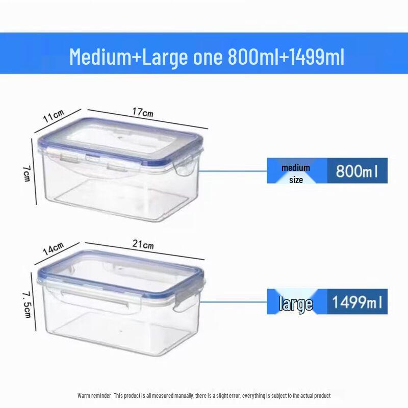 Zhao Ran 2-Piece Plastic Microwave Lunch Box Set