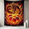 Dragon Ball Super Wall Tapestry Aesthetic Wall Hanging Printed Fabric Blanket Decorative Tapestries For Bedroom Living Room Home Decor