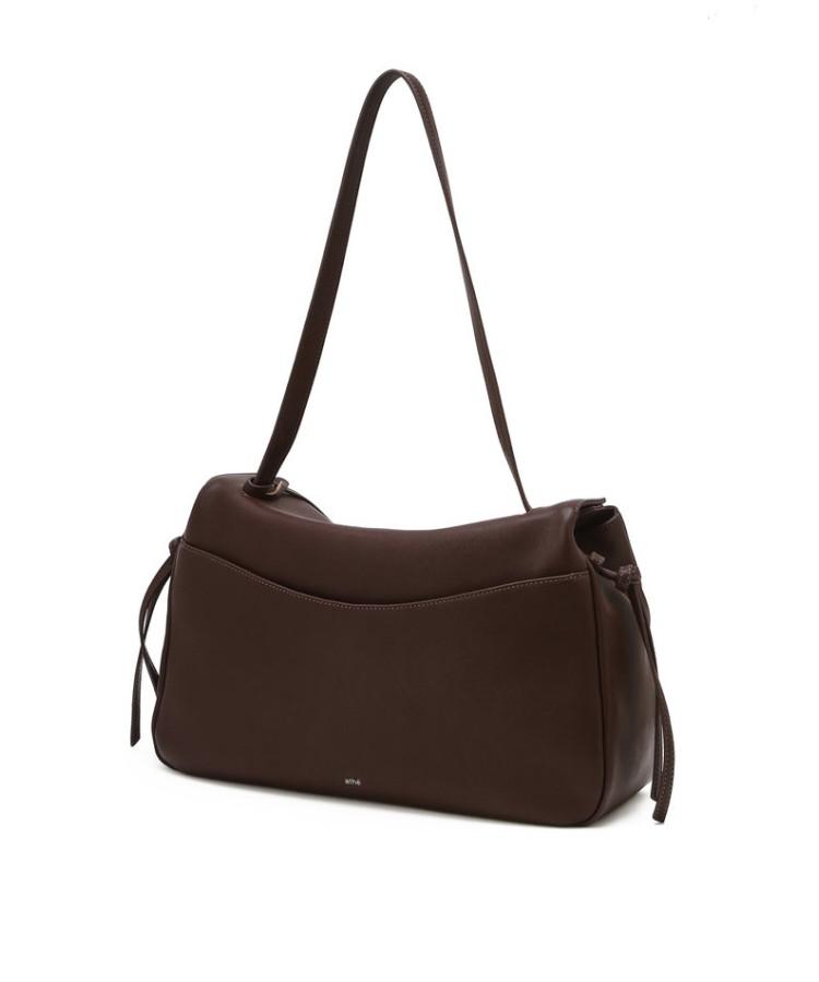 Athe Vanessabruno [Demain] Brick Burgundy Leather Deman Shoulder Bag L Aaba6F285D3