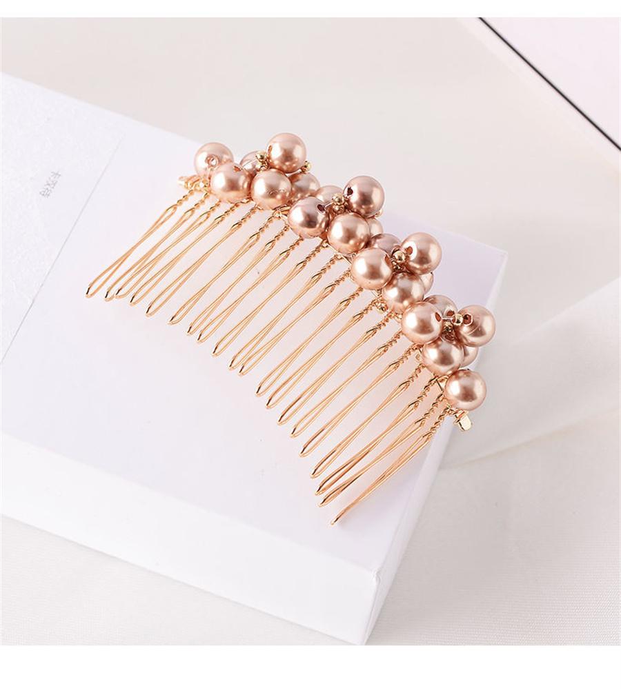 

Новый гребень для волос с жемчужным темпераментом для женщин с челкой и секущимися волосами, вставной гребень для волос, свадебные аксессуары для волос