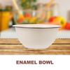 2Pcs Enamel Bowl Retro Kitchenware Large Capacity Deep Multipurpose Food Storage Basin Enamel Bowl Vintage Enamelware Basin