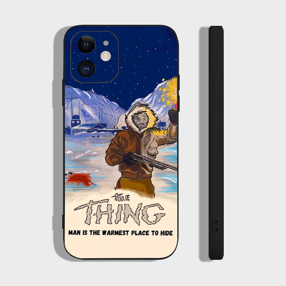 The T-Thing - John Carpenter Thriller Movie Phone Case For IPhone 17 Air 16 15 14 13 Pro Max 11 12 Black Silicone Cover