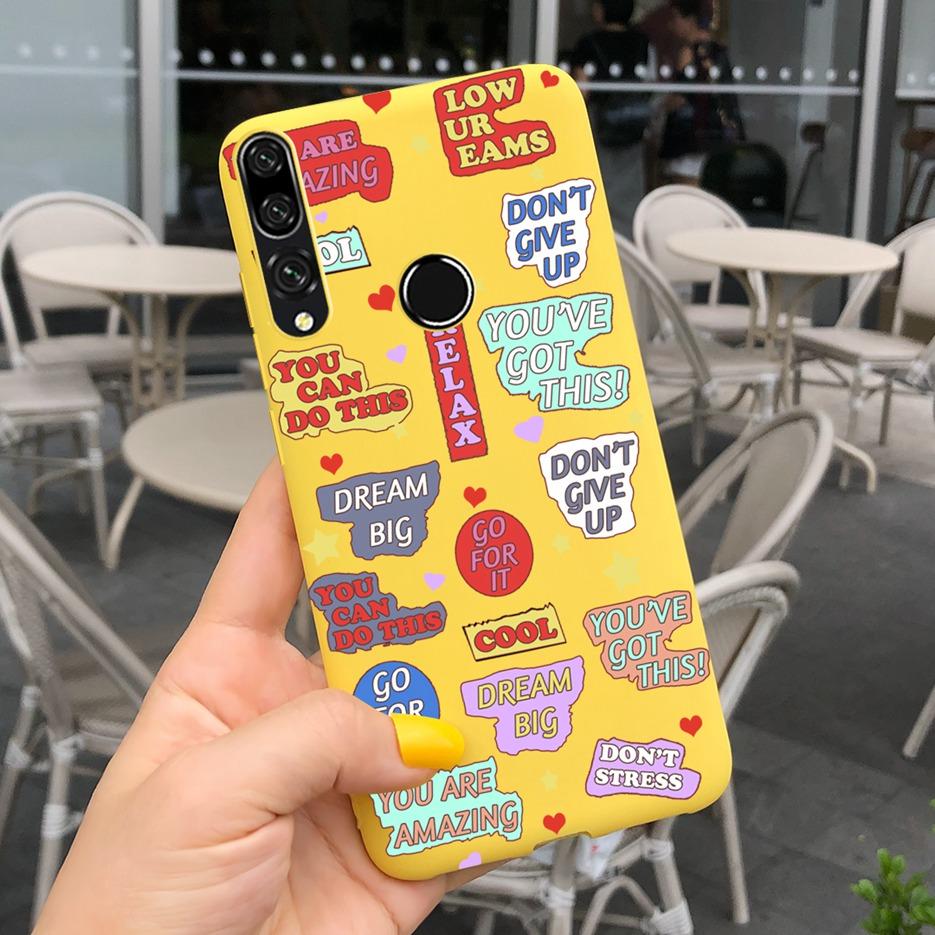 For Huawei Y9 Prime 2019 Case STK-L21 Stylish Flower Cartoon Phone Cover For Huawei Y9 Y 9 Prime 2019 Cases Fundas Coque Bumper