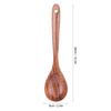 Teak Soup Spoon with Long Handle Food Grade Household Spoon for Home Restaurant Hotel