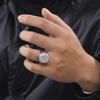 EUEAVAN Zegel van De Zeven Aartsengelen Ring Salomo Kabbala Talisman Hexagram Ringen voor Mannen Geheimen van het Universum Amulet Sieraden