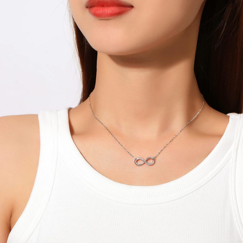 18K Gold-Plated Stainless Steel Infinity Necklace