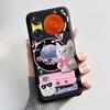 Custodia per Telefono Per ZTE Nubia Music 2 Custodia Z2460 Z2353 Estetica Gatto Carino Astronauta Nera Morbida TPU Silicone Copertura Protettiva Integrale