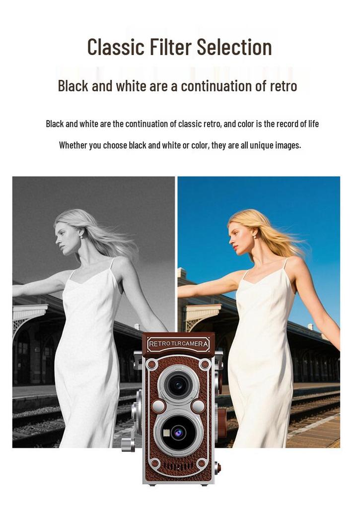 Retro Camera LK019: HD Digital Student Gift, Portable Pendant CCD for Travel