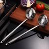 Stainless Steel Colander Soup Spoon Long Handle Hot Pot Spoon Cooking Filter Mesh Tableware Hot Pot Spoon Fishing Spoon