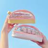 Double Layer Large Pencil Case for Girls Boys Cute Clear Pencil Case Zipper Pencil Pouch Aesthetic