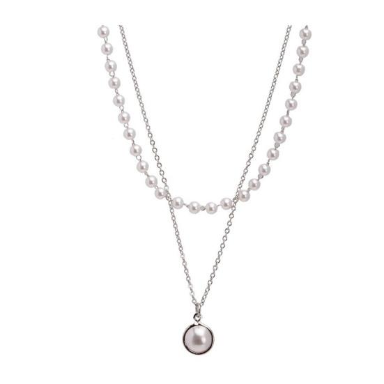 Ručně vyráběný náramek z umělých perel pro ženy, nastavitelný slitinový náramek, náhrdelník z imitace perel, retro šperky k narozeninovým dárkům