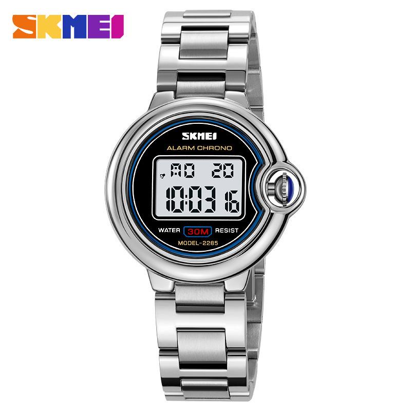 

Moment Beauty Fashion High Classic женские часы с металлической текстурой водонепроницаемые электронные часы Commuter универсальные женские часы серебряный