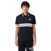 Lacoste Mens Striped Premium Cotton Polo Shirt