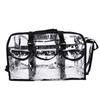 Clear PVC Makeup Bag with 4 External Pockets Tissue Hole Transparent PVC Toiletry Bag for Home Travel Use