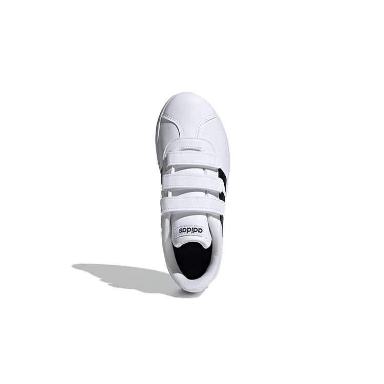 Adidas Vl Court 2.0 Comfortable Lightweight Low-Top Kids Skate Shoes Kids Sneakers White Black DB1837