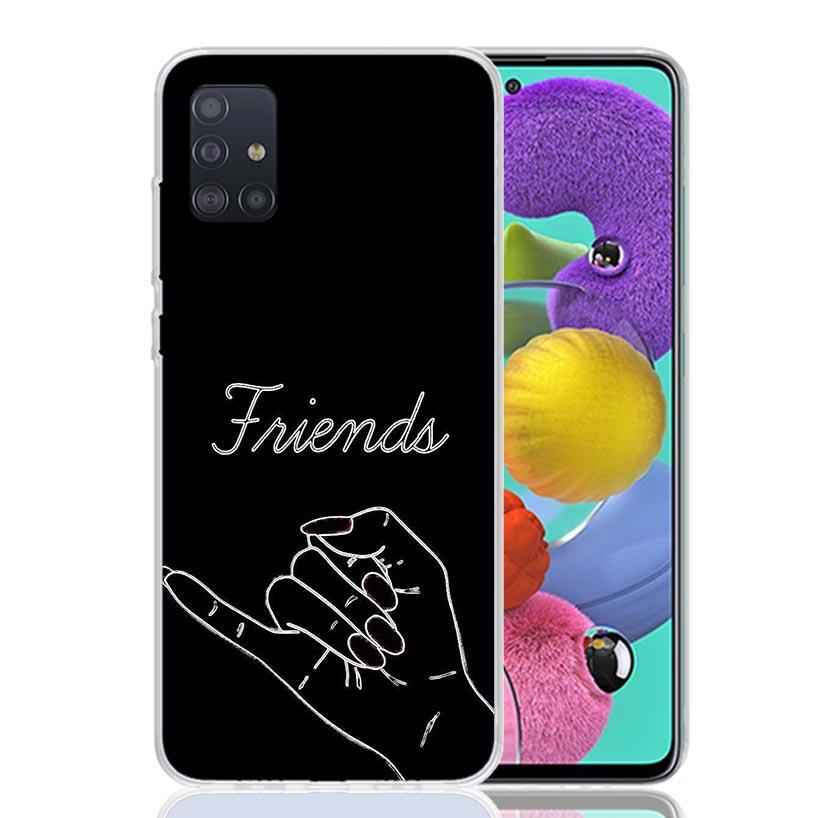 Girls Bff Best Friends Forever Phone Case for Samsung Galaxy A52 A51 A50S A12 A22 A32 A72 A10S A30S A31 A71 Note 20 Ultra 10 Plu