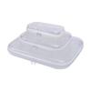 3 Stück PVC-Reißverschluss-Aufbewahrungsbeutel Hartschalen-Reiseorganizer-Set Groß Mittel Klein Transparent für Snacks Kosmetik