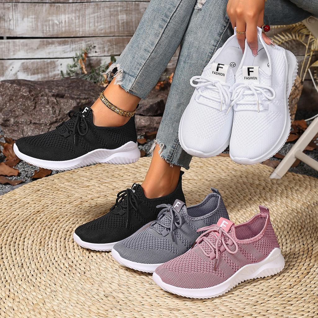 Shoes women's 2025 foreign trade new lightweight casual shoes running shoes breathable and not tired feet women's shoes soft-soled sports shoes women