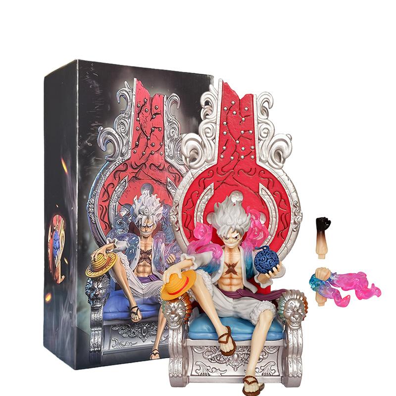 

Monkey One Piece D Luffy Figure Pvc Throne Ghost Action Table Gift Decoration StyleB