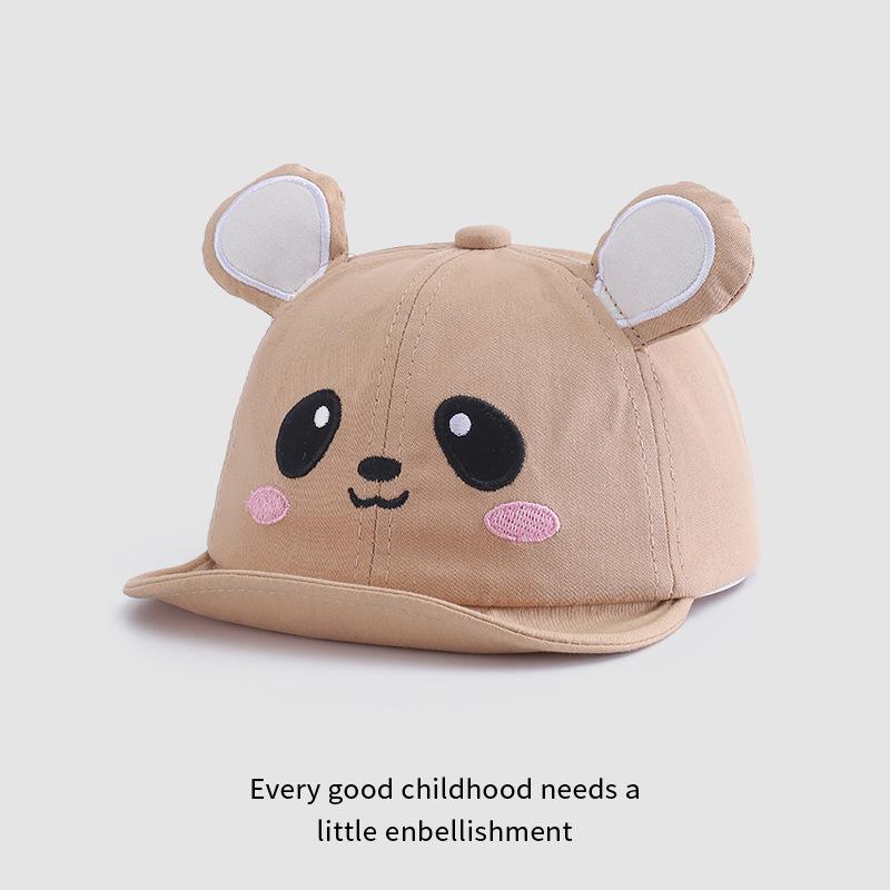 Baby Hat Spring and Autumn Cute Baby Super Cute Sun Visor Baseball Hat Soft Brim Baby Versatile Baseball Cap Fashionable