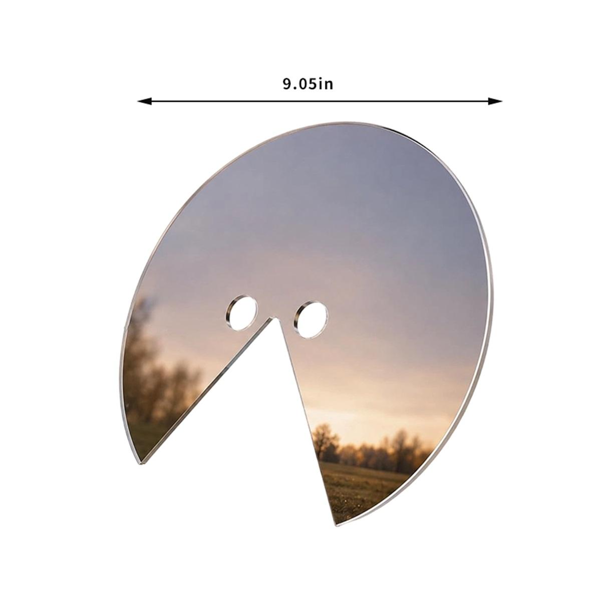 Creative Mirror Mask Reflective Acrylic Quirky Selfie Prop Holiday Birthday Party Photo Studio Decoration And Dressing Mask Gift type-A 23x23x1CM
