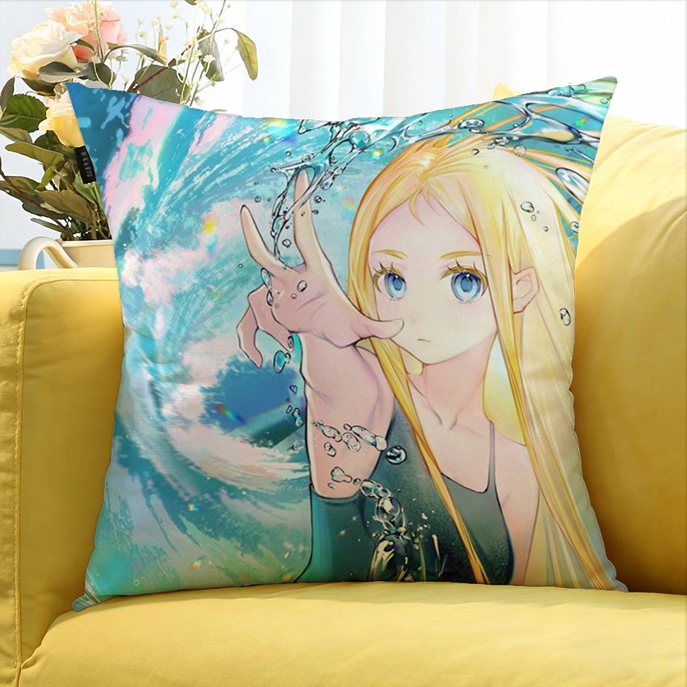 Summer tTime Rendering World Various Sizes Square Pillow Case For Car Home Bedchamber Decor