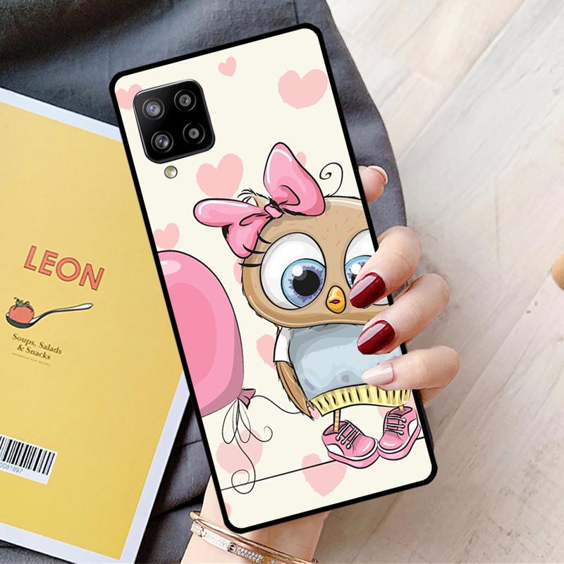 Cute Cartoon Owl For Samsung Galaxy A54 A14 A16 A26 A36 A56 A22 A32 A52 A55 A35 A05 A06 A15 A53 A33 A13 Case