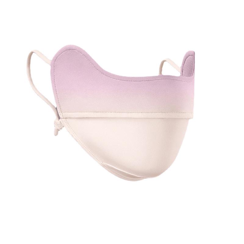 2025 Summer Women's Breathable Ice Silk Sunscreen Mask with Eye and Blush Protection