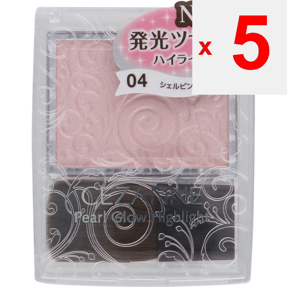 CEZANNE Sezanne Pearl Glow Highlight 04 Shell Pink Skin Makeup Apply an Appropriate Amount To the Brush and Blend To the T-zone, Under the Eyes, Chin