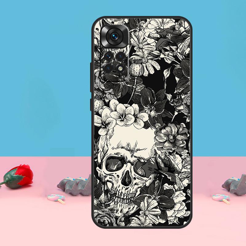 Horror Skull Gothic Cover For Xiaomi Redmi Note 14 13 12 10 11 Pro 11S 12S Case For Redmi 15 15C 10C 12C 13C 14C