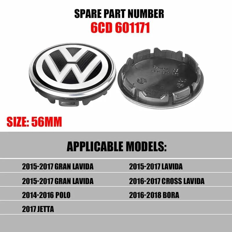 

2026 Hot For VOLKSWAGEN VW 4pcs 56/65/66mm Car Wheel Center Cap Hubs Covers Huncaps Accessory For Volkswagen VW GTI Golf Jetta P 4PCS