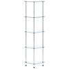 5 Shelf Transparent Display Shelf 30 X 30 X 130 Cm Tempered Glass